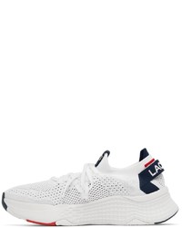 Lacoste White Knit Court Drive Sneakers