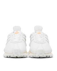 Lanvin White Leather Bumpr Sneakers