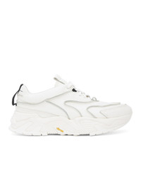 Solid Homme White Leather Low Top Sneakers