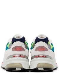 New Balance White Made In Usa 992 Low Sneakers