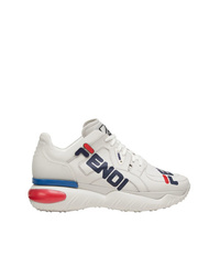 Fendi White Mania Low Top Sneakers