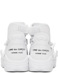 Comme Des Garcons Homme Plus White Nike Edition Air Carnivore Sneakers