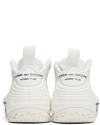 Comme Des Garcons Homme Plus White Nike Edition Air Foamposite One Sneakers