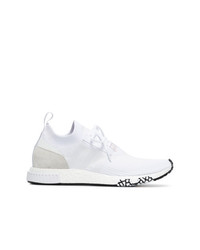 adidas White Nmd Racer Prime Knit Sneakers