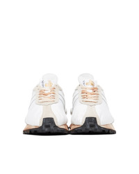 Lanvin White Nylon Bumper Sneakers