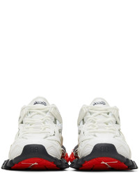 Balenciaga White Red Track2 Open Sneakers