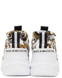 VERSACE JEANS COUTURE White Regalia Baroque Speedtrack Sneakers