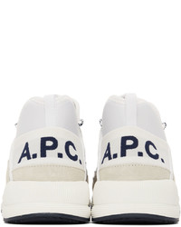 A.P.C. White Run Around Sneakers
