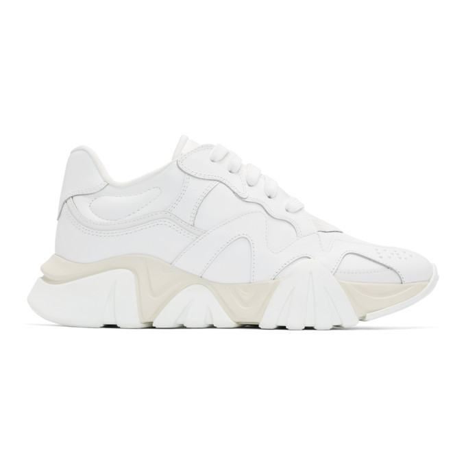 Versace White Squalo Sneakers, $507 | SSENSE | Lookastic