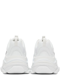 Balenciaga White Triple S Low Top Sneakers
