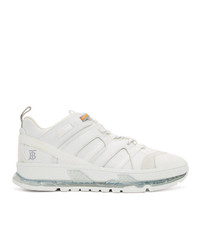 Burberry White Union Sneakers
