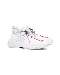 Prada White Xy Logo Sneakers