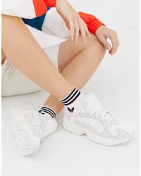 adidas Originals Yung1 Trainers In Off White