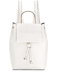 French Connection Car Faux Leather Backpack White