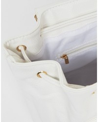 Boohoo Clean Zip Detail Backpack