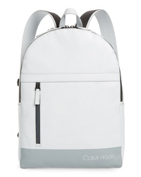 Calvin Klein Screen Print Faux Leather Backpack