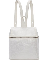 Kara White Small Tarp Backpack
