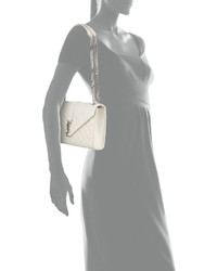 Saint Laurent Kate Monogram Medium Mixed Matelass Chain Shoulder Bag
