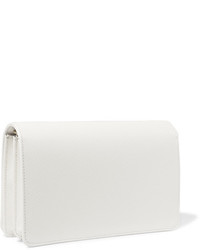 Prada Textured Leather Shoulder Bag White