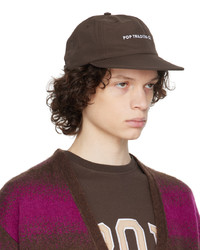 Pop Trading Company Brown Embroidered Cap