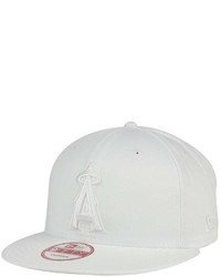 New Era Los Angeles Angels Of Anaheim White On White 9fifty Snapback Cap