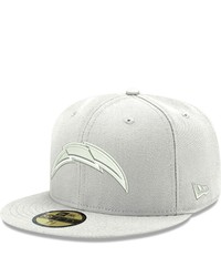 New Era Los Angeles Chargers White On White Logo 59fifty Fitted Hat At Nordstrom