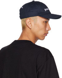 Palm Angels Navy Embroidered Baseball Cap