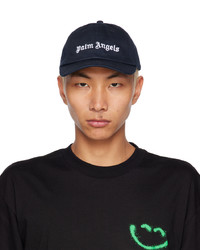 Palm Angels Navy Embroidered Baseball Cap