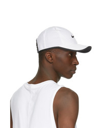 Nike White And Black Logo Featherlight Running Cap
