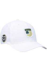Black Clover White Colorado State Rams Nation Shield Snapback Hat