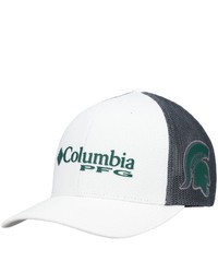 Columbia White Michigan State Spartans Pfg Snapback Adjustable Hat At Nordstrom