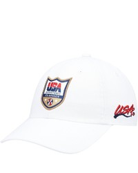 Mitchell & Ness White Usa Basketball 1996 Adjustable Hat