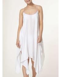 White Hanky Hem Beach Dress