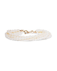 LOREN STEWART 14 Karat Gold Pearl Bracelet
