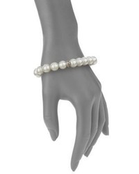 AK Anne Klein Embellished Faux Pearl Bracelet