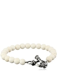 King Baby Studio King Baby Toggle Clasp White Coral Bracelet
