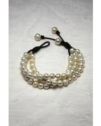 Lily Chartier Pearls Triple Strand Bracelet