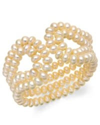 Macy's Cultured Freshwater Pearl Stretch Bracelet