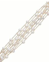 Macy's Pearl Bracelet 14k Gold Over Sterling Silver Cultured Freshwater Pearl 8 Row Bracelet