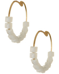 14th Union Small Square Beaded Hoop Earrings
