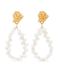 Alighieri Apollos Story Gold Plated Pearl Earrings