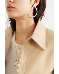 Saskia Diez Gold And Pearl Earring