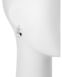 Majorica Sterling Silver Pearl Crystal Bead Drop Earrings