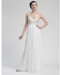 Sue Wong N3141 In White Sleeveless Dress