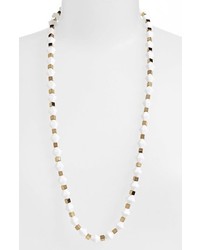 Tory Burch White Stone Beaded Necklace
