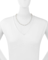 Majorica Beaded Round Pearl Necklace White