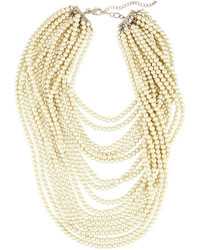 Lydell NYC Layered Simulated Pearl Beaded Statet Necklace