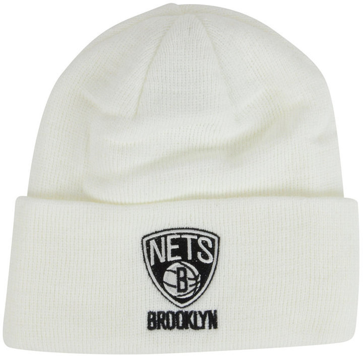 adidas, Accessories, Adidas Nba Brooklyn Nets Cuffed Beanie With Pompom Winter  Hat