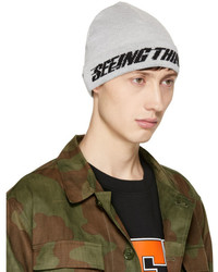 Off-White Grey Seeing Things Beanie