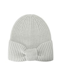 kate spade new york Metallic Bow Beanie In French Cream At Nordstrom